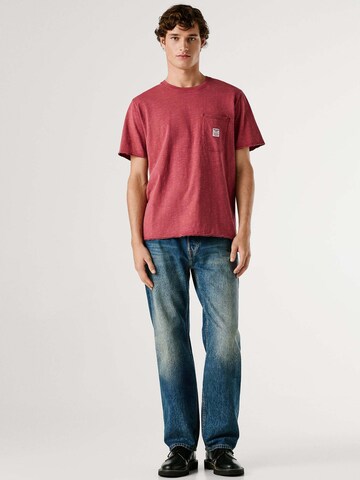 T-Shirt 'SUNDAY' Pepe Jeans en rouge