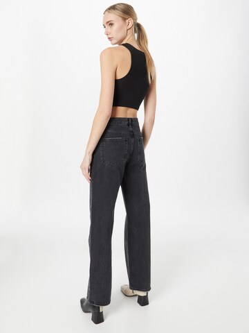 Wide leg Jeans 'RIGA' de la ONLY pe negru