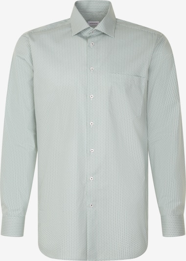 Dalykinio stiliaus marškiniai iš SEIDENSTICKER, spalva – pilka / žalia / balta, Prekių apžvalga
