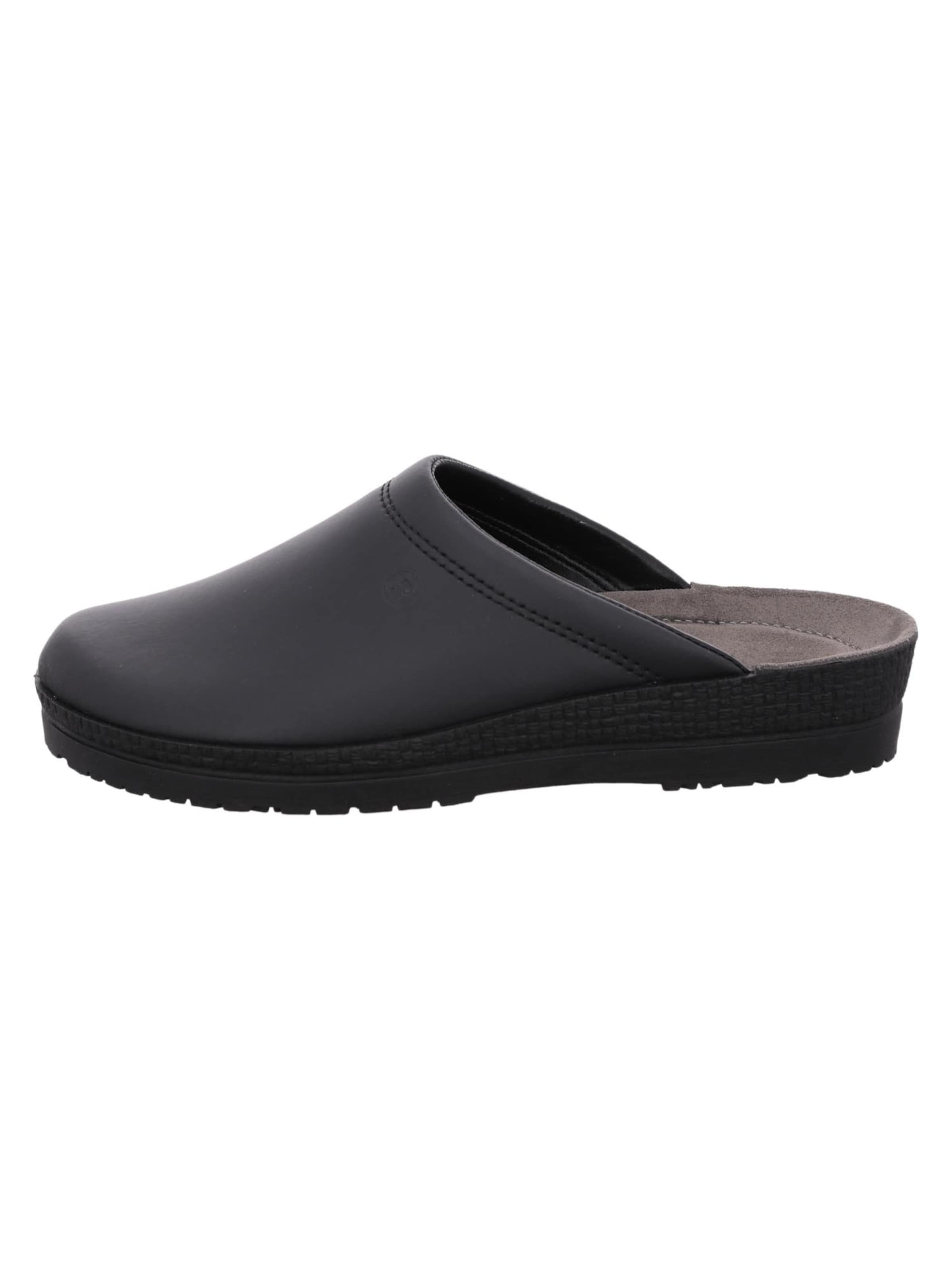 ROHDE Slippers 'Neustadt-H' in Black: front