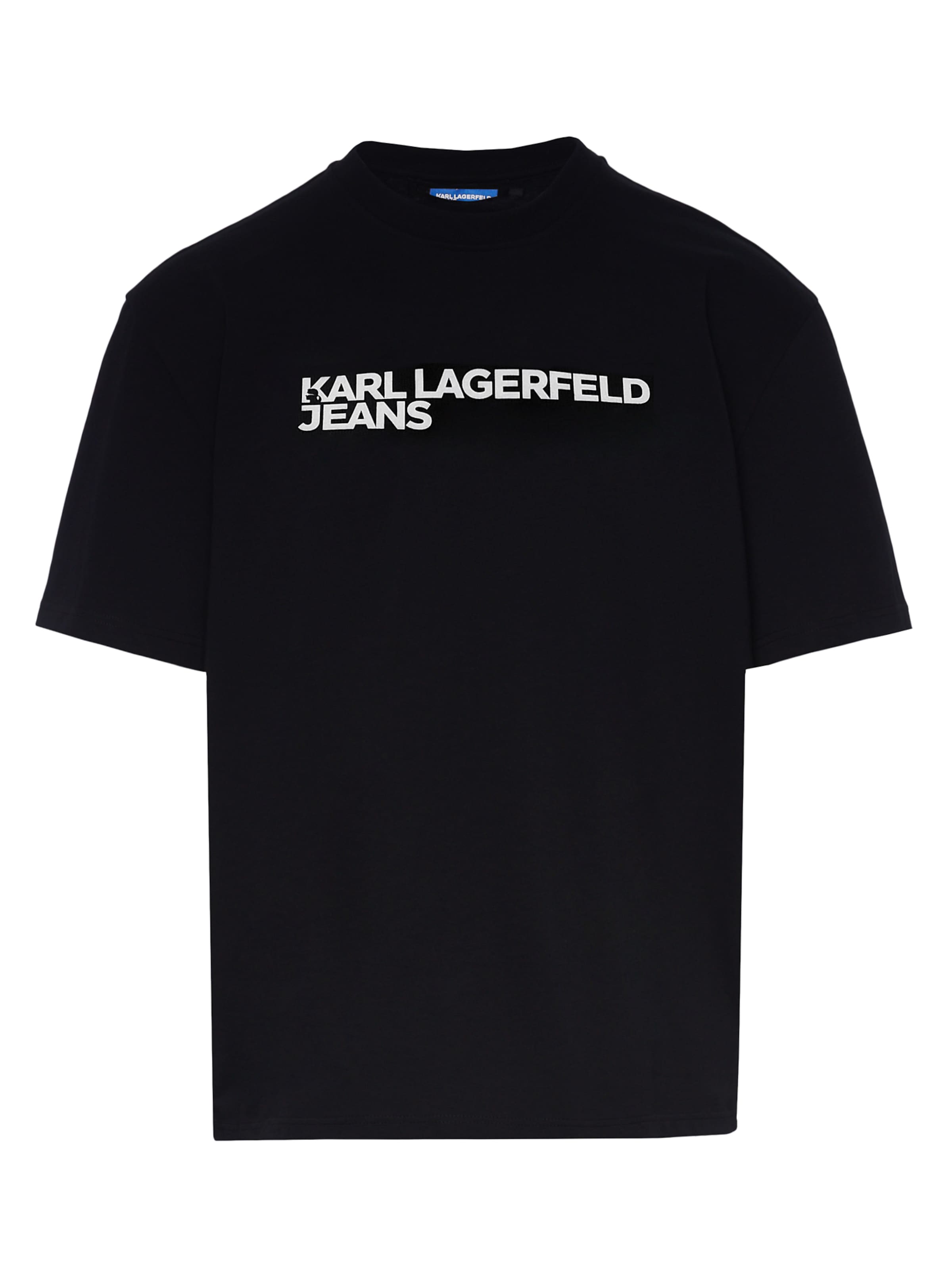KARL LAGERFELD JEANS - Camisa em preto: frente