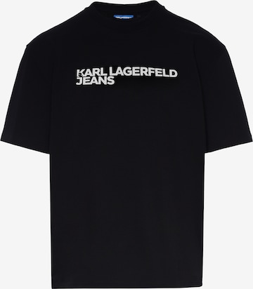 KARL LAGERFELD JEANS Тениска в черно: отпред