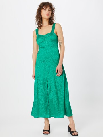 Bizance Paris Summer Dress 'GRACIEUSE' in Green: front