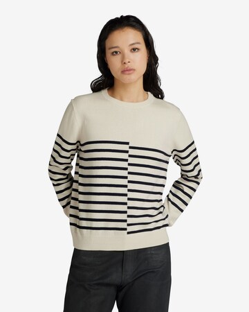 G-Star RAW Sweater in Beige: front