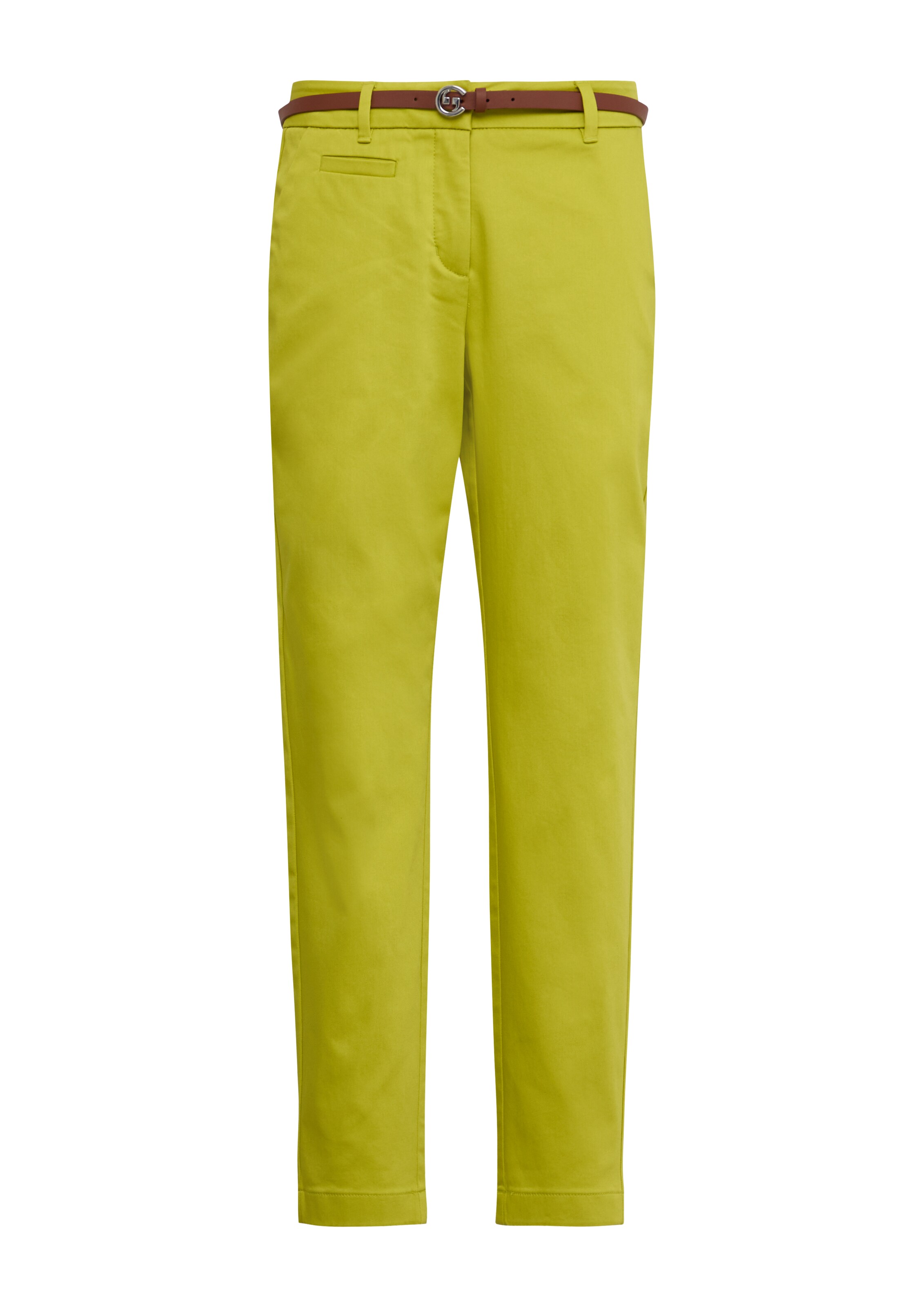 COMMA Slimfit Chino hlače | rumena barva: sprednja stran