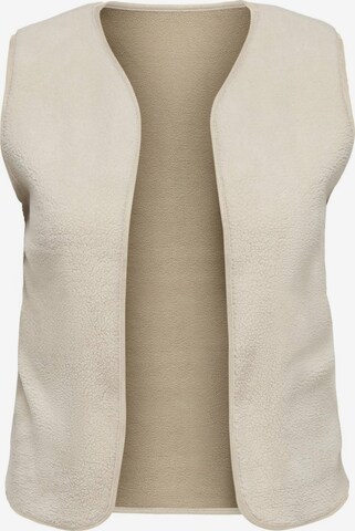 Gilet ONLY Carmakoma en beige : devant