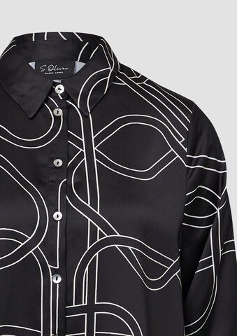 s.Oliver Blouse in Zwart