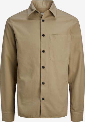 JJ Rebel Regular fit Button Up Shirt 'JREBCARL' in Beige: front