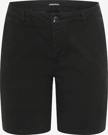 CHIEMSEE Chino Pants in Black: front