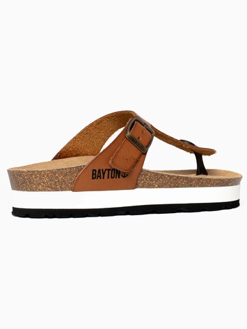 Bayton T-bar sandals 'Asturias' in Brown