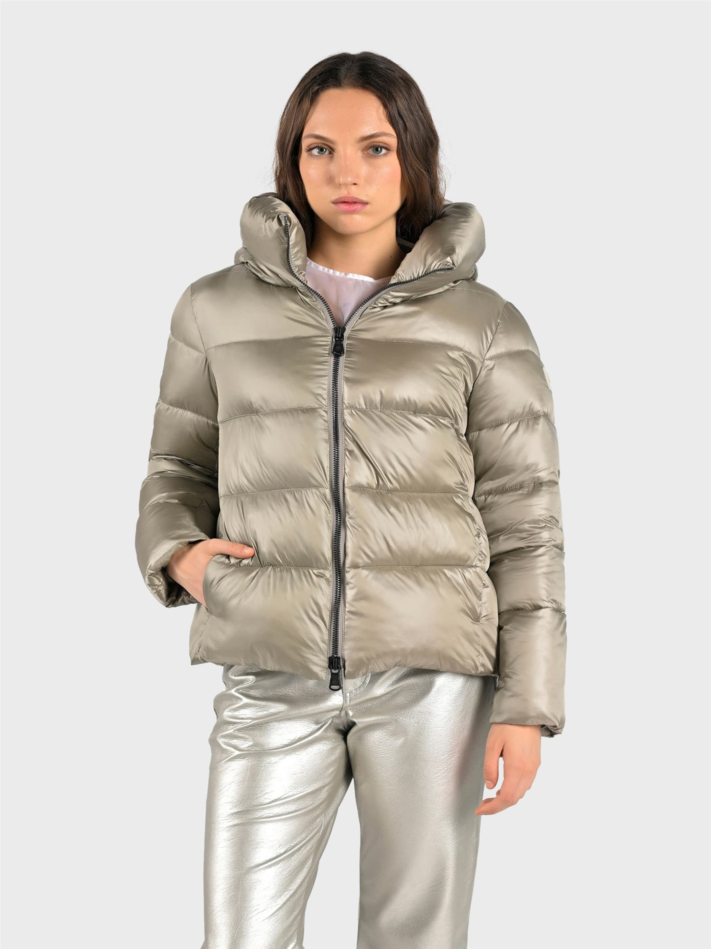 Canadian Classics Winterjas ' BRETON ' in Beige: voorkant