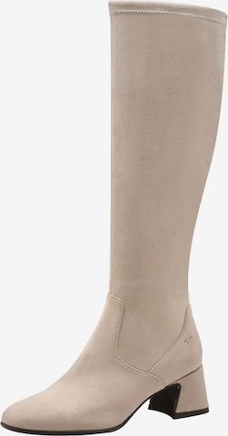 Bottes Tamaris en beige : devant