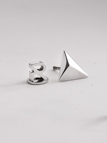 Orecchino 'PYRAMID' di REYTEL in argento: frontale