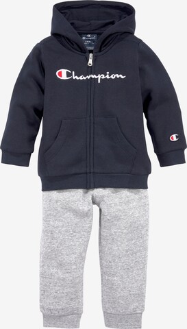 Champion Authentic Athletic Apparel Sweatsuit in Blue: front