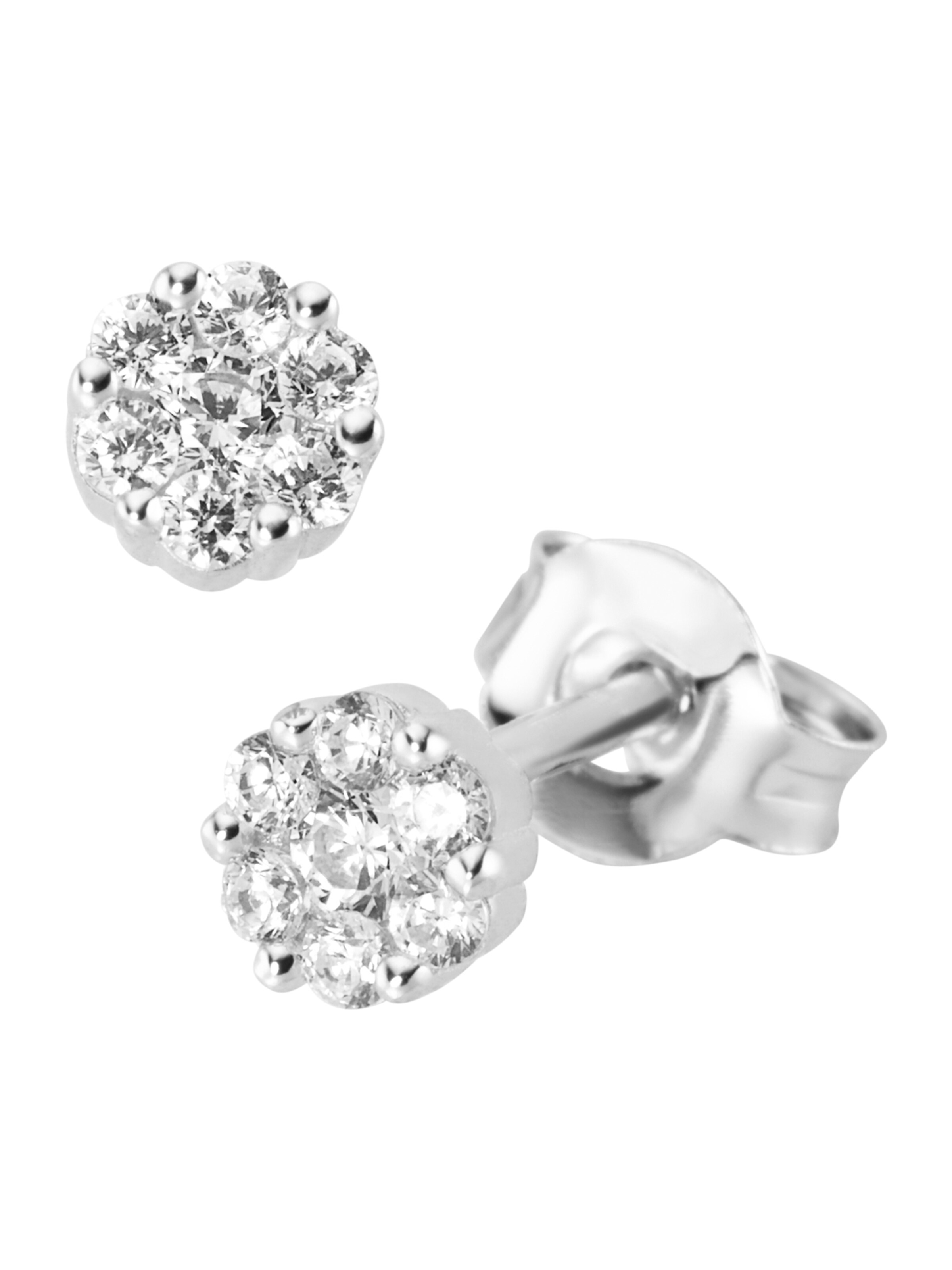 Smart Jewel Earrings in Silver: front