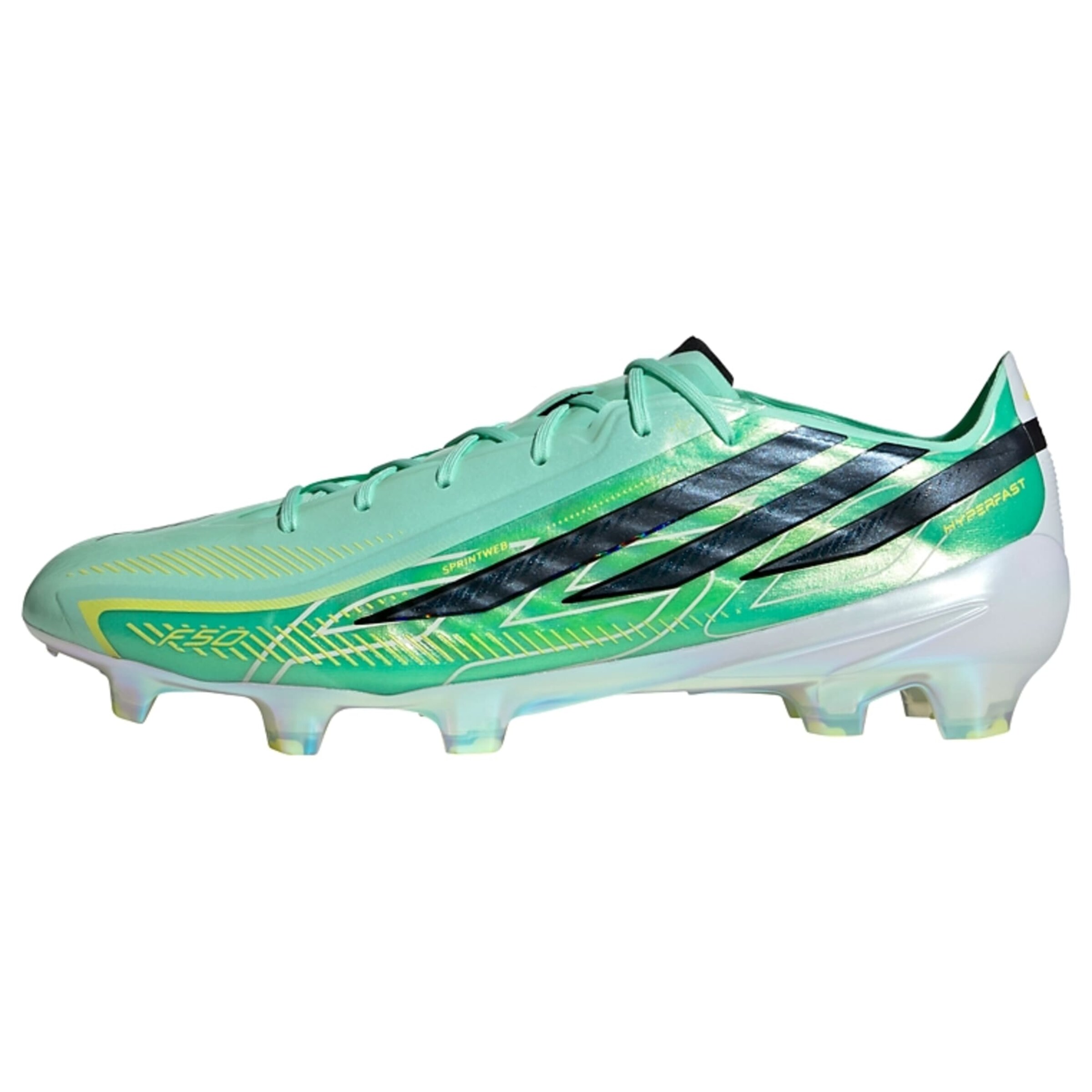 ADIDAS PERFORMANCE Voetbalschoen 'F50 Hyperfast Elite' in Groen: voorkant