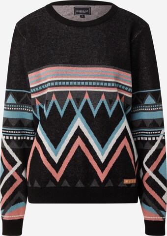 Iriedaily Sweter 'Hopi' w kolorze czarny: przód