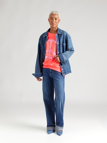 Sweat-shirt 'Peace Love Harmony' miss goodlife en rose