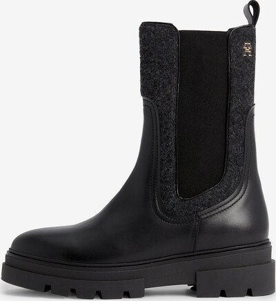 TOMMY HILFIGER Chelsea boots in de kleur Zwart / Zwart gemêleerd, Productweergave