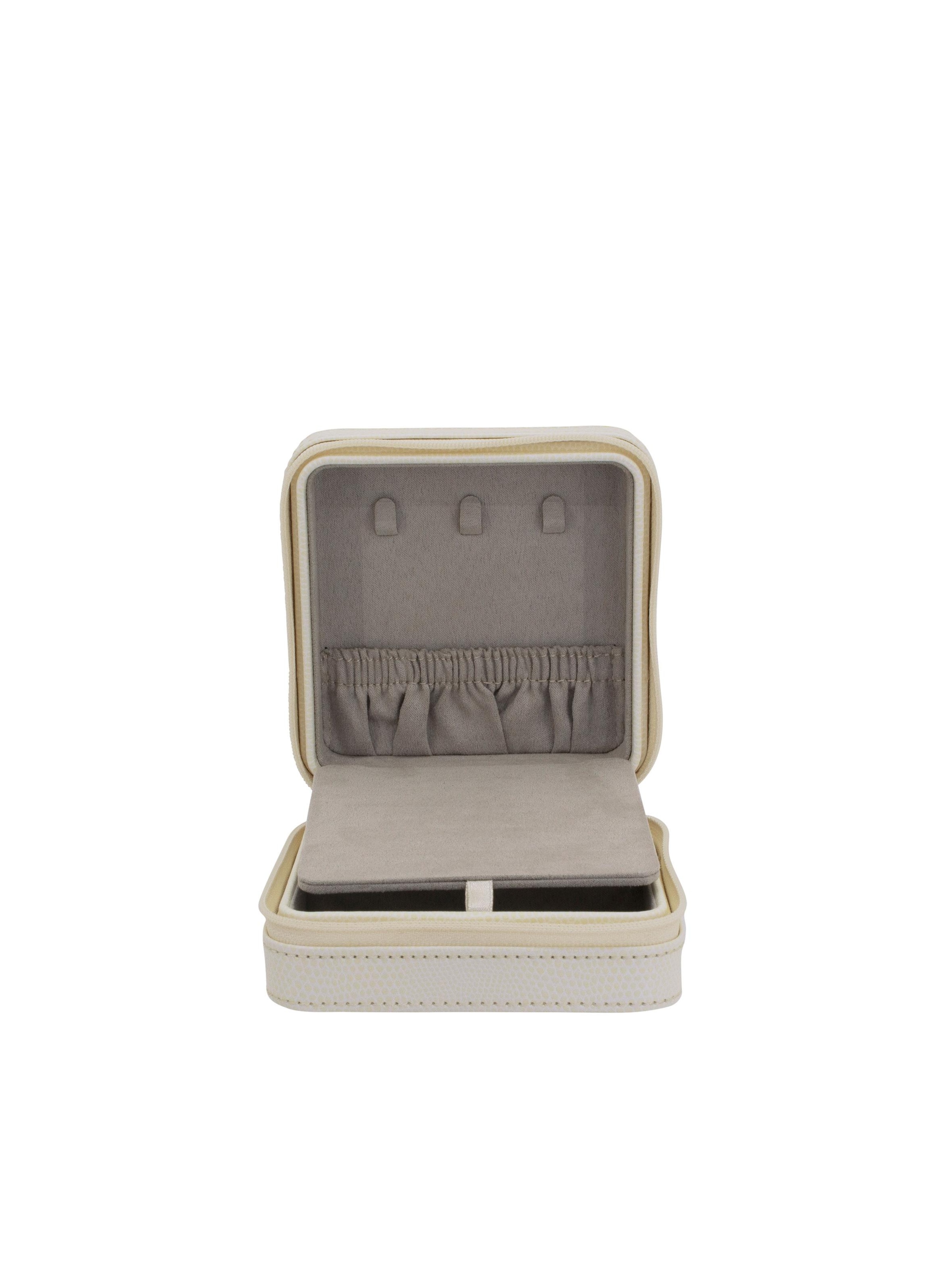 Friedrich23 Sieraden-bewaring 'MILANO Schmucketui in Lizard Optik' in Wit