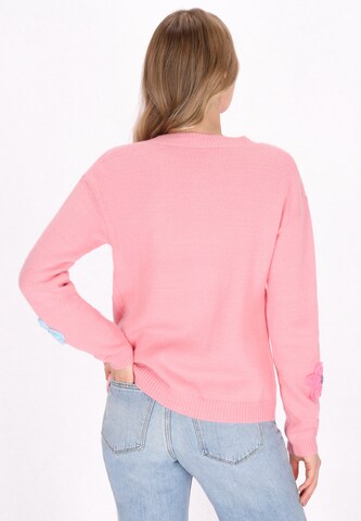 MYMO Gebreid vest in Roze