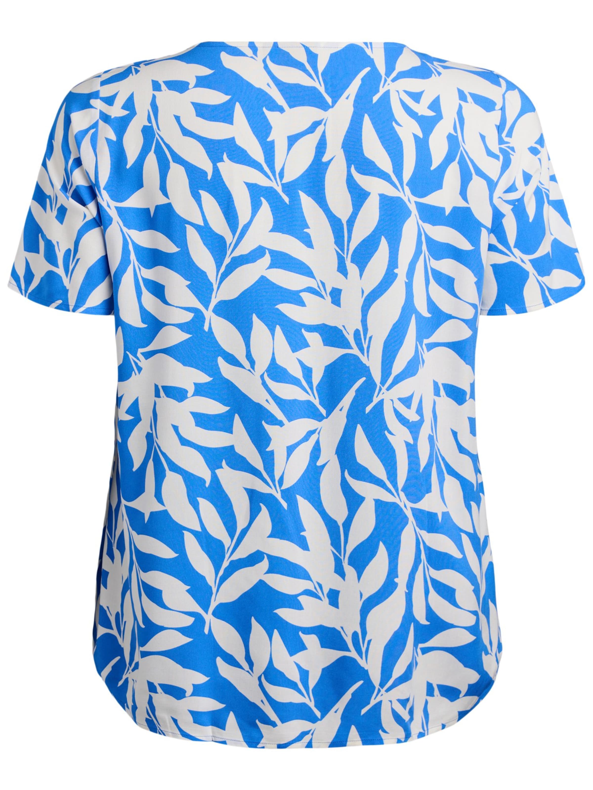 Flash by Zizzi Bluse 'Flbilly' in Blau