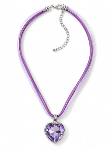 Allgäu Rebell Necklace 'Gitti' in Purple: front