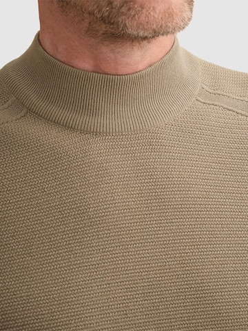 VANGUARD Neulepaita 'Pullover in cotton/modal with mockneck' värissä valkoinen