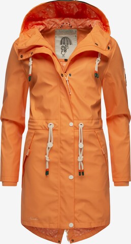 NAVAHOO Weatherproof jacket 'Tropical Storm' in Orange: front