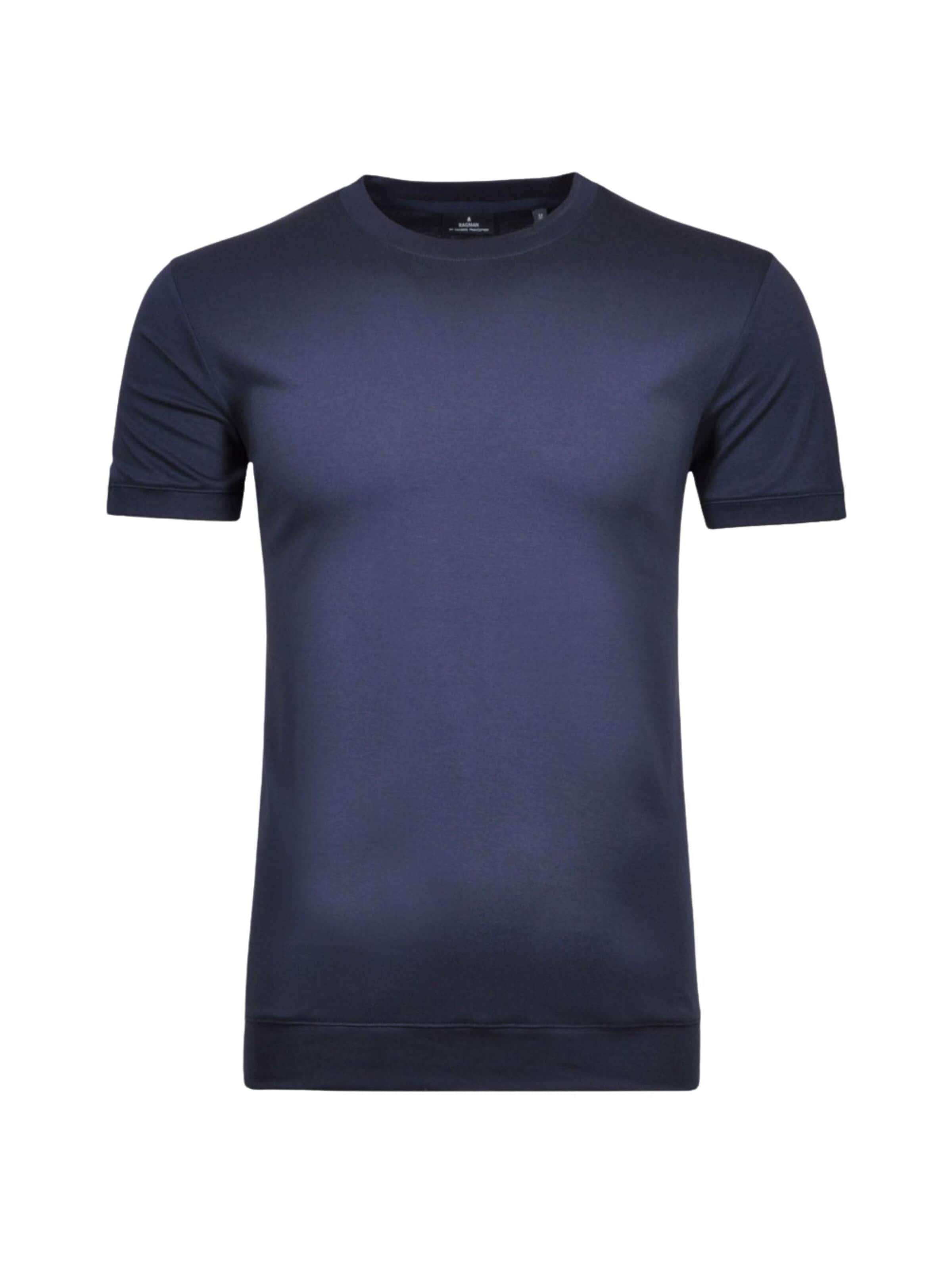 Ragman Shirt 'RAGMAN T-SHIRT M/M T-SHIRT' in Blauw: voorkant
