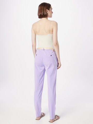 Coupe slim Pantalon chino ESPRIT en violet