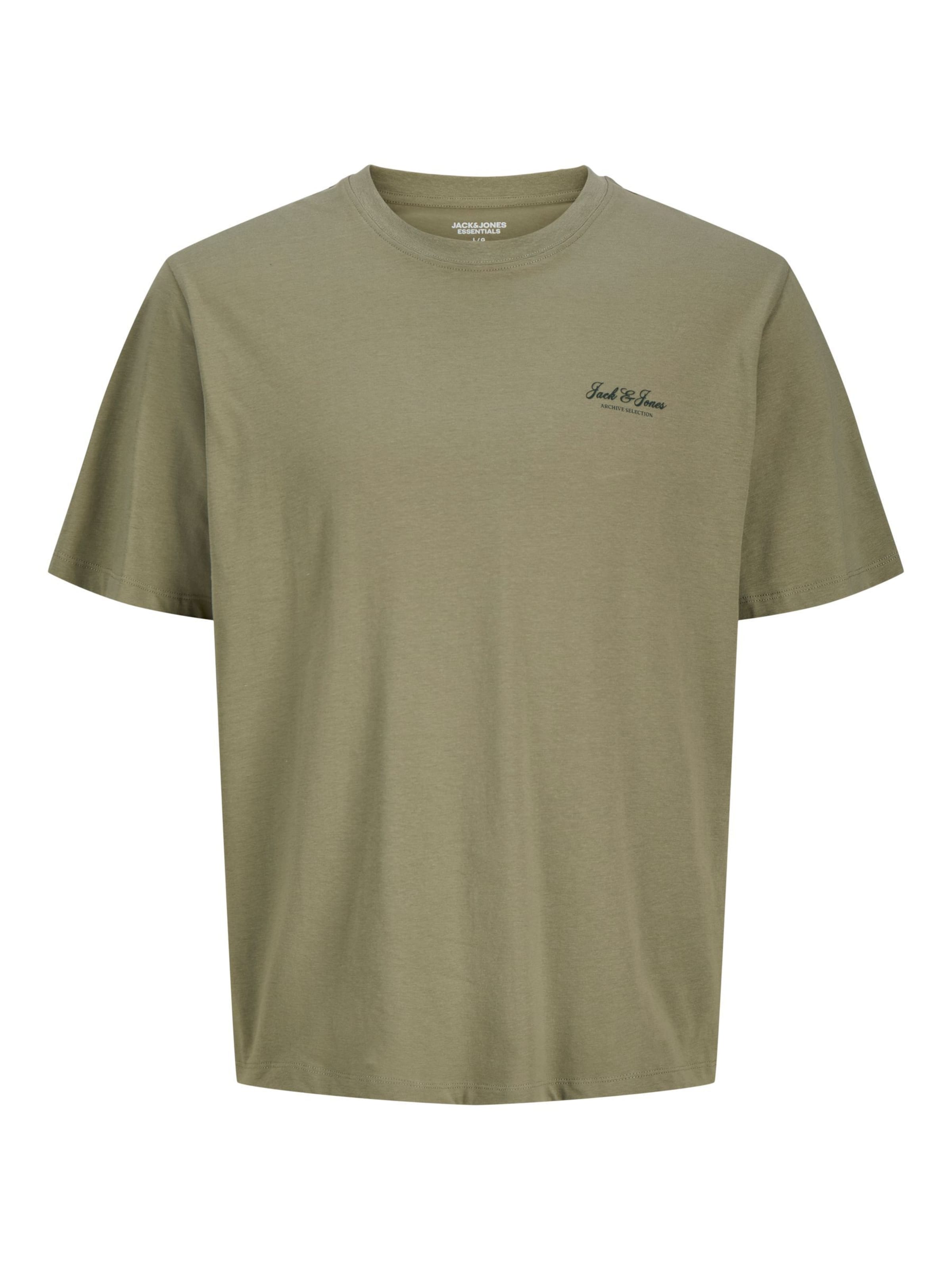 Jack & Jones Plus Shirt 'JJEARCHIVE' in Groen: voorkant