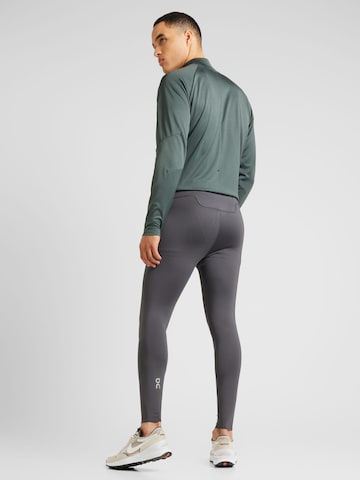 On - Skinny Calças de desporto em cinzento
