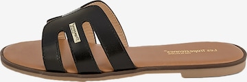 Sandales 'Ledersandalen von Les Hamigos' Les Tropéziennes en noir : devant