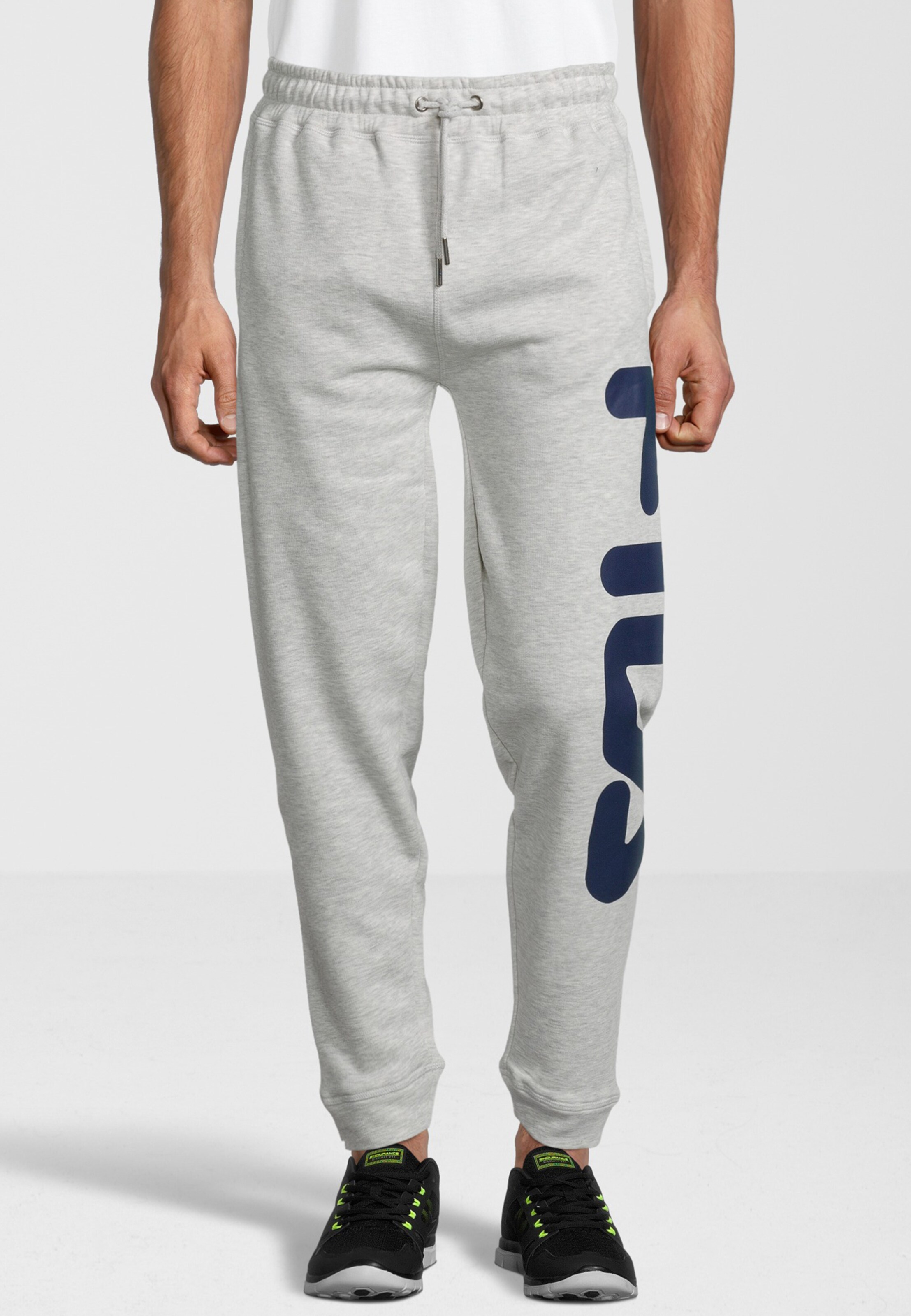 FILA Tapered Workout Pants 'Bronte' in Light Grey | ABOUT YOU