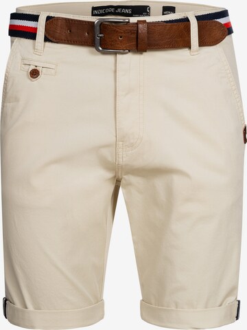 INDICODE JEANS Chino Pants 'Creel' in Beige: front