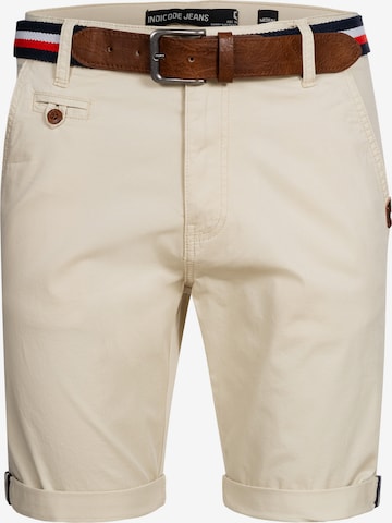 INDICODE JEANS Chino Pants 'Creel' in Beige: front