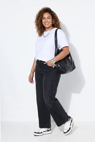 MIAMODA Loosefit Jeans in Schwarz