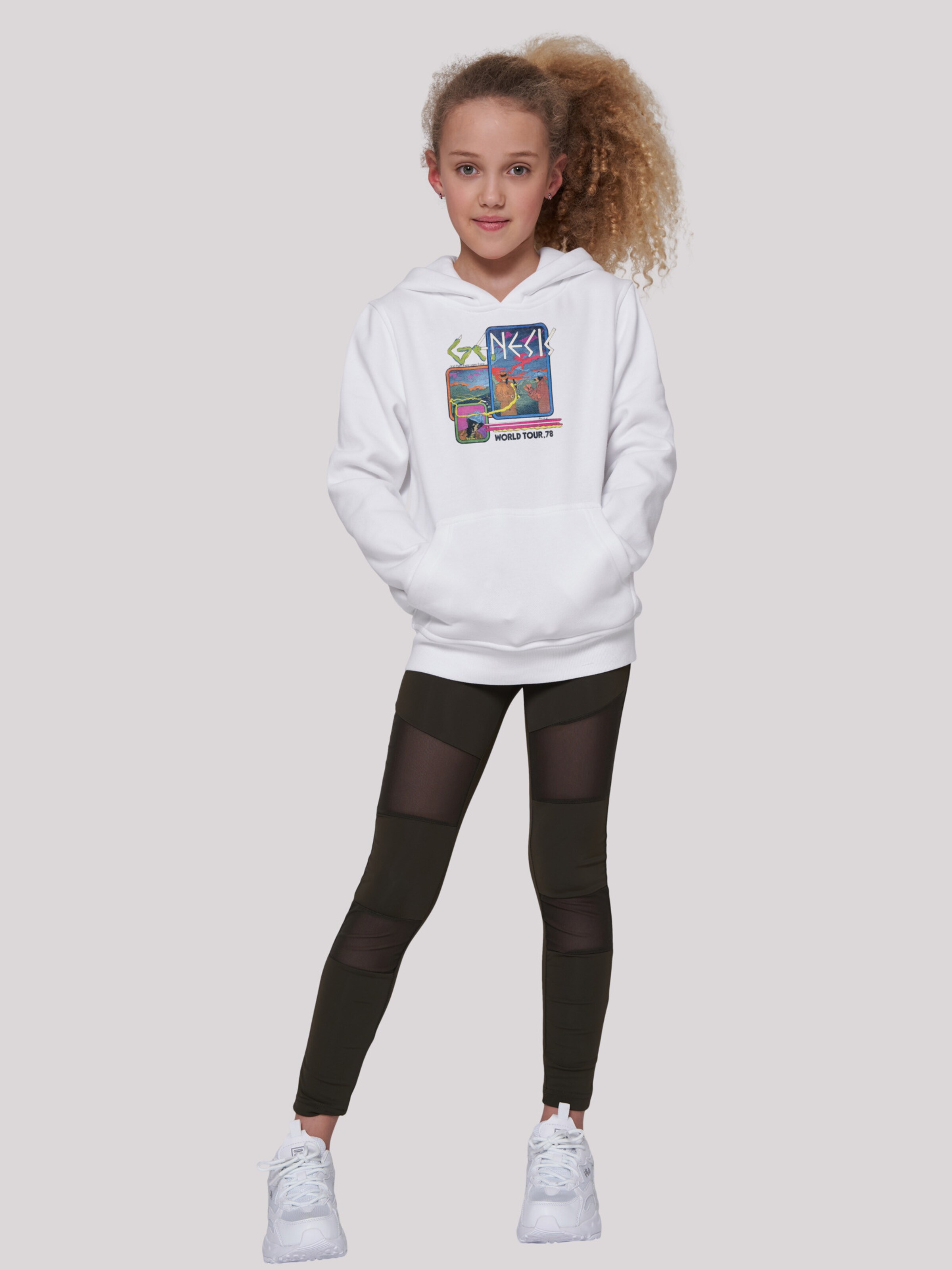 Kinder Kids (Gr. 92-140) F4NT4STIC Sweatshirt 'Genesis World Tour 78' in Weiß - KS90482