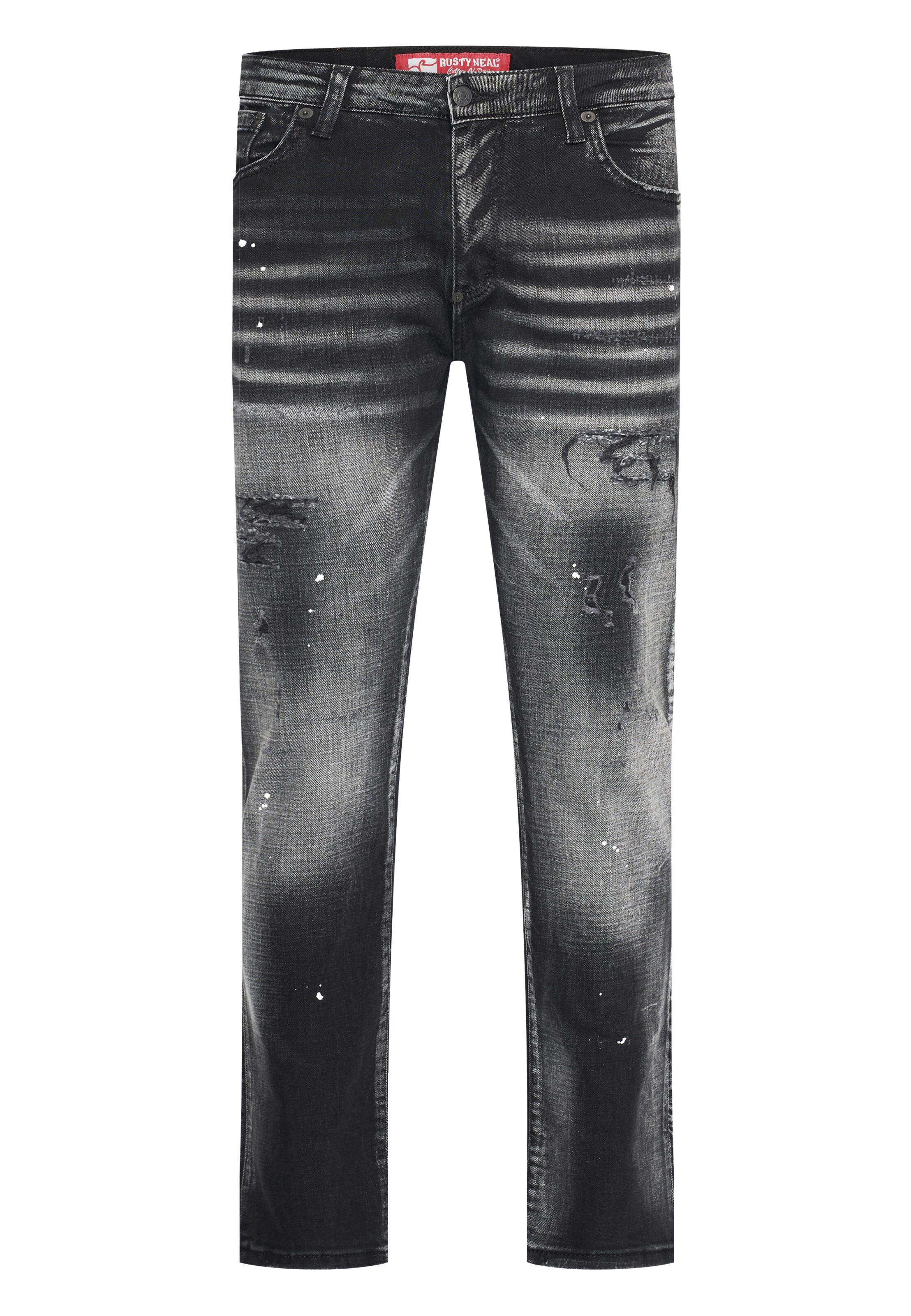 Rusty Neal Slim fit Jeans in Black: front