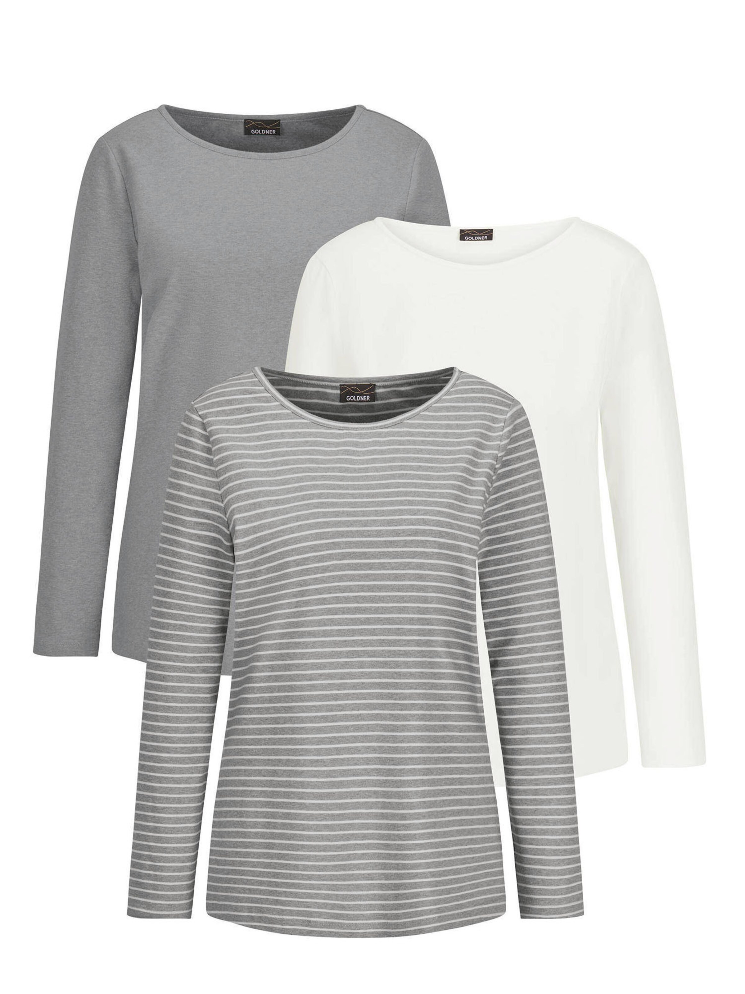 Goldner Shirt in Grijs: voorkant