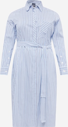 Robe-chemise 'VALLO' Persona by Marina Rinaldi en bleu : devant