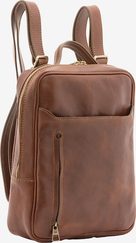 Sac à dos Viola Castellani en marron : devant