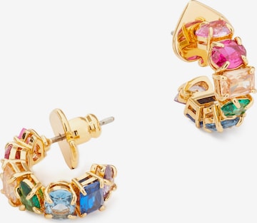 Boucles d'oreilles Kate Spade en or : devant