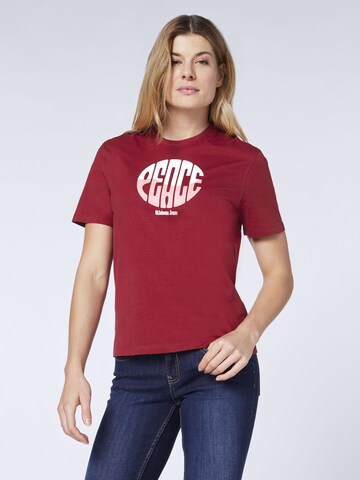 Oklahoma Jeans T-Shirt in Rot: predná strana