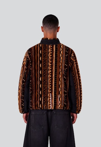 Colucci Fleece jas in Bruin