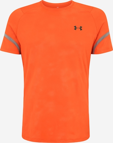 UNDER ARMOUR Performance Shirt 'Rush Emboss' in Orange: front
