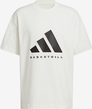 T-Shirt fonctionnel ADIDAS PERFORMANCE en blanc : devant