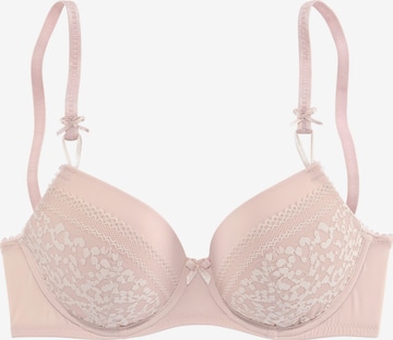 LASCANA - Push-up Sujetador en rosa: frente