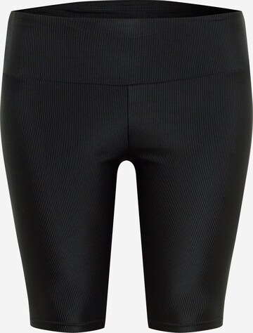 Urban Classics Skinny Trousers in Black: front